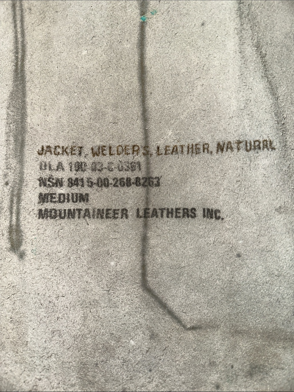 Distressed Chore Coat Snap Suede Cowhide Welding Jacket Industrial Workwear - Picture 4 of 11